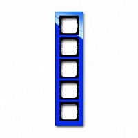 Рамка 5 постов BUSCH-AXCENT, синий |  код. 1754-0-4355 |  ABB